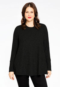 Pullover A-line RIB - black - #2