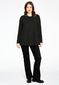 Pullover A-line RIB - black - #1