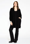 Cardigan with pockets - black