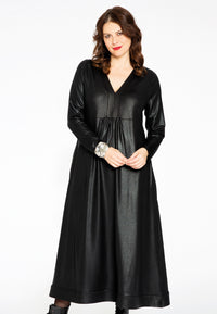 Dress V-neck SHINE - black - #2