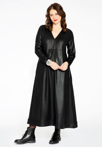 Dress V-neck SHINE - black - #1