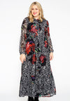 Dress bow neck PAINTED - black - #1