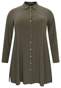 Blouse gold buttons DOLCE - green - #4
