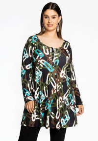 Tunic wide bottom AMY - black - #1