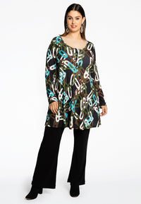 Tunic wide bottom AMY - black - #2