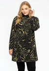 Tunic wide bottom turtleneck KAMEO - green