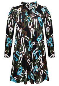 Dress grandad collar AMY - black - #4