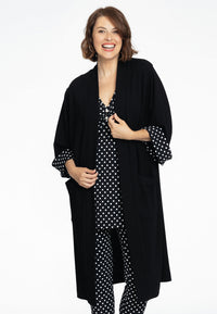 Jacket with polkadot DIAGONAL - black - #1