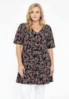 Tunic wide bottom buttoned RUBY - black - #1
