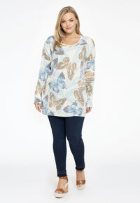 Pullover square BUTTERFLY - white - #2