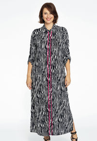 Blouse-dress ZEBRA - black - #1
