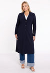 Blazer extra lang dolce - blauw