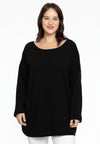 Pull square cashmere - black