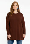 Pull square cashmere - brown