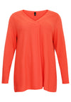 Pullover V-neck - orange - #4