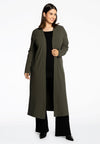 Cardigan long diagonal - Groen