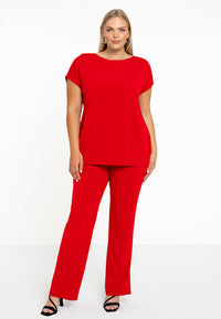 T-shirt cap sleeves DOLCE - red - #2