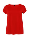 T-shirt cap sleeves DOLCE - red