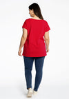 T-shirt cap sleeves COTTON - red - #3