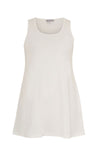 Singlet flare COTTON - white - #4