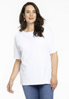 T-shirt wide COTTON - white - #1