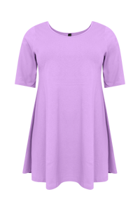 Tunic wide bottom COTTON - light purple - #4