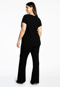 T-Shirt wide DIAGONAL - black - #3