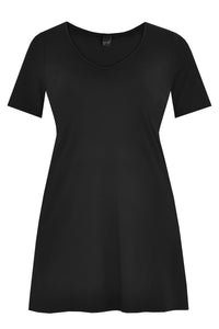 T-shirt long VISCOSE - black - #2