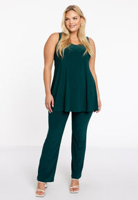 Singlet flare DOLCE - dark green - #1