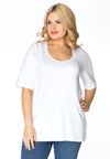 T-shirt A-line VISCOSE - white