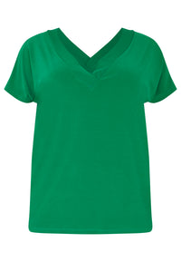 T-shirt v-neck DOLCE - green - #4