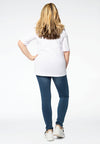 T-shirt v-neck relax fit COTTON - white - #3