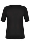 T-shirt v-neck relax fit COTTON - black - #2