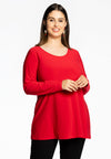 Tunic long sleeve flare DOLCE - red