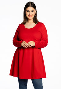Tunic wide bottom DOLCE - red - #1