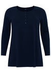 Tunic flare buttons COTTON - blue