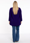 Tunic wide bottom V-neck Dolce - purple - #3