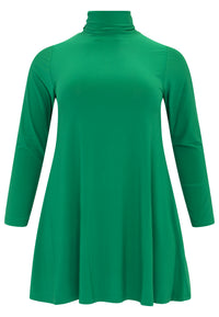 Tunic with col wide bottom - green - #4