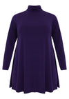 Tunic with col wide bottom - purple - #4
