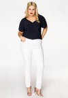 Shaping skinny jeans 5p - white - #1