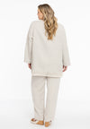 Trousers waist cord LINEN - light brown - #2