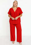 Wide leg trousers DOLCE - red - #1