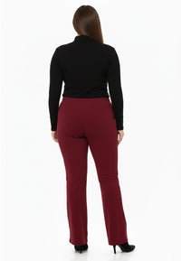 Trousers bootleg DOLCE - dark red - #3