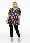 Jeans 7/8 leg zipper - black - #1