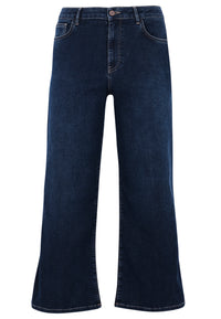 Jeans 5 pockets wide leg - dark indigo - #3
