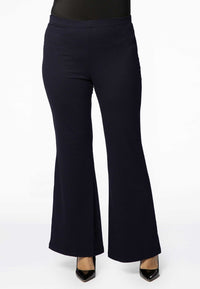 Boot-cut pants INTERLOCK - blue - #2