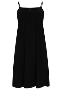 Dress spaghetti elastic waist DOLCE - black - #4