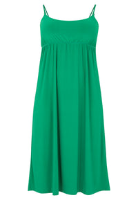 Dress spaghetti elastic waist DOLCE - green - #3