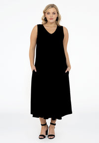 Dress sleeveless A-line DOLCE - black - #2