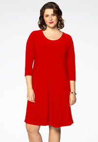 Dress A-line DOLCE - red - #1